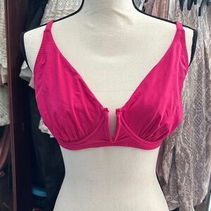 Anne Cole Vibrant Pink Bikini Top